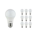 Multipack 10x Noxion Lucent Classic LED E27 Peer Mat 4.9W 480lm - 840 Koel Wit | Vervangt 40W
