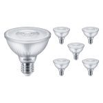Multipack 6x Philips Master Value LED Lamp Reflector E27 PAR30 9.5W 740lm 25D - 927 Zeer Warm Wit | Beste Kleurweergave - Dimbaar - Vervangt 75W