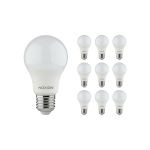 Multipack 10x Noxion Lucent Classic LED E27 Peer Mat 8W 806lm - 827 Zeer Warm Wit | Vervangt 60W