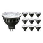 Multipack 10x Philips Master LED Spot GU5.3 MR16 7.5W 500lm 36D - 930 Warm Wit | Beste Kleurweergave - Dimbaar - Vervangt 50W