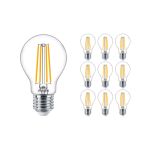 Multipack 10x Philips MASTER Value LED Lamp E27 Peer Helder 5.9W 806lm - 927 Zeer Warm Wit | Beste Kleurweergave - Dimbaar - Vervangt 60W