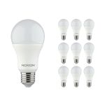 Multipack 10x Noxion Lucent Classic LED E27 Peer Mat 9.5W 1055lm - 830 Warm Wit | Vervangt 75W