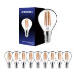 Multipack 10x Noxion Lucent Lustre LED E14 Kogel Filament Helder 4.5W 470lm - 827 Zeer Warm Wit | Dimbaar - Vervangt 40W