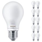 Multipack 10x Philips Corepro LED Lamp E27 Peer Mat 7W 806lm - 827 Zeer Warm Wit | Vervangt 60W