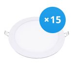 Multipack 15x Bright Choice LED Downlight UltraSlim 24W 1950lm 110D - 840 Koel Wit | 295mm - Zaagmaat 280mm