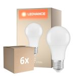 Multipack 6x Ledvance Classic LED E27 Peer Mat 8.8W 806lm - 827 Zeer Warm Wit | Dimbaar - Vervangt 60W