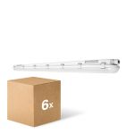 Multipack 6x Ledvance LED Waterdichte Montagebalk Vochtbestendig 46W 6400lm - 840 Koel Wit | 150cm