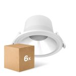 Multipack 6x Noxion LED Downlight Apollo V2.0 15-25W 1800-3060lm 60D - 830/840 CCT | 220mm - Zaagmaat 200mm