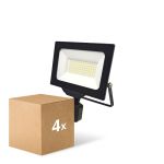 Multipack 4x Noxion LED Floodlight Beamy G3 50W 5500lm 110D - 840 Koel Wit | IP44 - Bewegings- en Lichtsensor - Symmetrisch