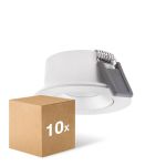 Multipack 10x Ledvance LED Spot Air Adjust Aluminium Wit 4W 320lm 36D - 930 Warm Wit | Zaagmaat 68mm - IP23 - Beste Kleurweergave - Dimbaar