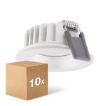 Multipack 4x Ledvance LED Spot Air Fix Aluminium Wit 6W 510lm 36D - 930 Warm Wit | Zaagmaat 68mm - IP65 - Beste Kleurweergave - Dimbaar