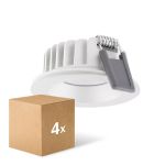 Multipack 4x Ledvance LED Spot Air Fix Aluminium Wit 6W 570lm 36D - 940 Koel Wit | Zaagmaat 68mm - IP65 - Beste Kleurweergave - Dimbaar