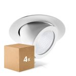 Multipack 4x Noxion LED Spot Forza Wit 35W 3000lm 36D - 930 Warm Wit | 168mm - Beste Kleurweergave