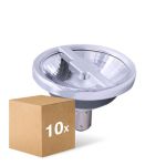 Multipack 10x Noxion Lucent LED Spot AR70 BA15d 6W 350lm 36D - 927 Zeer Warm Wit | Beste Kleurweergave - Dimbaar - Vervangt 50W