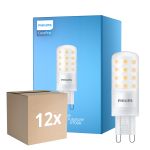Multipack 12x Philips CorePro LED Capsule G9 Mat 4W 480lm - 827 Zeer Warm Wit | Dimbaar - Vervangt 40W