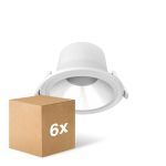 Multipack 6x Noxion LED Downlight Apollo V2.0 6-12W 690-1460lm 60D - 830/840 CCT | 145mm - Zaagmaat 120mm