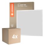 Multipack 4x Ledvance LED Paneel Compact Aluminium Wit 33W 3630lm - 830 Warm Wit | 60x60cm