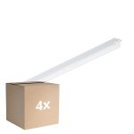 Multipack 4x Philips LED Montagebalk Ledinaire BN021C 5W 540lm - 840 Koel Wit | 30cm