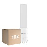 Multipack 10x Noxion Lucent PL-S LED  4.3W - 827 Zeer Warm Wit | 4-Pin - Vervangt 9W