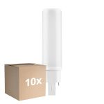 Multipack 10x Ledvance Dulux-D LED 6W - 840 Koel Wit | 4-Pin - Vervangt 13W
