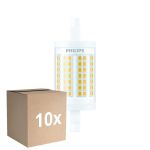 Multipack 10x Philips LED Linear R7s CorePro 78mm 11.5W 1521lm - 830 Warm Wit |Vervangt 100W
