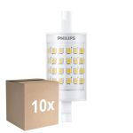 Multipack 10x Philips CorePro LED R7S Linear 78mm Helder 7W 950lm - 830 Warm Wit | Vervangt 60W