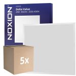Multipack 5x Noxion LED Paneel Delta Value V5 Backlit 28W 3920lm - 830-840 CCT | 60x60cm - UGR <19 - Philips Driver
