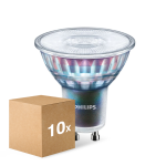 Multipack 10x Philips MASTER LED Spot ExpertColor GU10 PAR16 5.5W 375lm 36D - 930 Warm Wit | Beste Kleurweergave - Dimbaar - Vervangt 50W