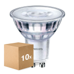 Multipack 10x Philips Corepro LED Spot GU10 PAR16 4W 345lm 36D - 827 Zeer Warm Wit | Dimbaar - Vervangt 50W