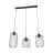 Emibig Hanglamp Vander Staal Zwart | Geschikt voor 3x E27 - Max 15W