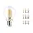 Multipack 10x Noxion Lucent LED E27 Peer Filament Helder 8.5W 1055lm - 827 Zeer Warm Wit - Vervangt 75W