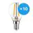 Multipack 10x Noxion Lucent LED E14 Kogel Filament Helder 4.5W 470lm - 827 Zeer Warm Wit | Vervangt 40W