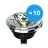 Multipack 10x Noxion Lucent LED Spot GU10 AR111 12W 600lm 40D - 930 Warm Wit | Beste Kleurweergave - Dimbaar - Vervangt 50W