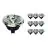 Multipack 10x Noxion Lucent LED Spot GU10 AR111 15W 850lm 40D - 927 Zeer Warm Wit | Beste Kleurweergave - Dimbaar - Vervangt 75W