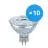 Multipack 10x Ledvance Performance LED Spot Reflector GU5.3 MR16 5W 345lm 36D - 930 Warm Wit | Beste Kleurweergave - Dimbaar - Vervangt 35W