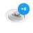 Multipack 6x Noxion Inbouw Spot Vision MR16 Kantelbaar Wit | Zaagmaat 69mm - GU10 Fitting