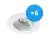 Multipack 6x Noxion Inbouw Spot Logic MR16 Kantelbaar Wit | Zaagmaat 80mm - GU10 Fitting