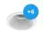 Multipack 6x Noxion Inbouw Spot D-round MR16 Wit | Zaagmaat 70mm - GU10 Fitting