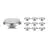 Multipack 10x Noxion LED Spot G53 AR111 7.4W 450lm 40D - 927 Zeer Warm Wit | Beste Kleurweergave - Dimbaar - Vervangt 50W