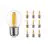 Multipack 10x Noxion Lucent LED E27 Kogel Filament Helder 4.5W 470lm - 827 Zeer Warm Wit | Vervangt 40W
