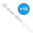 Multipack 10x Ledvance LED Buis T8 Superior (EM/Mains) High Output 11.4W 2000lm - 840 Koel Wit | 105cm - Vervangt 38W