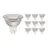 Multipack 10x Noxion LED Spot GU5.3 MR16 4.4W 345lm 36D - 840 Koel Wit | Dimbaar - Vervangt 35W