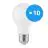 Multipack 10x Bright Choice LED Lamp E27 Peer Mat 4.9W 470lm - 830 Warm Wit | Vervangt 40W