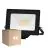 Multipack 4x Noxion LED Floodlight Beamy Aluminium Zwart 20W 2200lm 100D - 830 Warm Wit | IP65 - Symmetrisch 