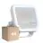 Multipack 4x Ledvance LED Floodlight Aluminium Wit 17W 2200lm 100D - 830 Warm Wit | IP66 - Symmetrisch