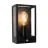 Eglo Wandlamp Alamonte Staal Zwart | IP44 - Geschikt voor 1x E27 - Bewegingssensor