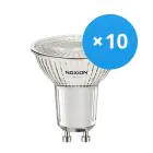 Multipack 10x Noxion LED Spot GU10 PAR16 3W 230lm 36D - 830 Warm Wit | Dimbaar - Vervangt 35W