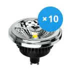Multipack 10x Noxion Lucent LED Spot GU10 AR111 12W 600lm 40D - 930 Warm Wit | Beste Kleurweergave - Dimbaar - Vervangt 50W