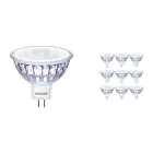 Multipack 10x Philips Corepro LED Spot GU5.3 MR16 7W 621lm 36D - 827 Zeer Warm Wit | Vervangt 50W