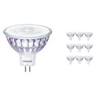 Multipack 10x Philips Master Value LED Spot GU5.3 MR16 7.5W 660lm 60D - 940 Koel Wit | Beste Kleurweergave - Dimbaar - Vervangt 50W